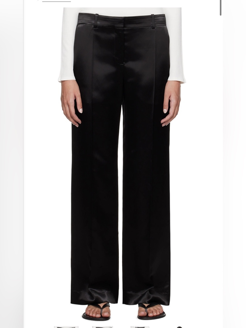 NWT The Row Encore Wide Leg Satin Trousers